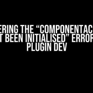 Conquering the “ComponentAccessor has not been initialised” Error in Jira Plugin Dev