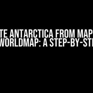 Eliminate Antarctica from MapPie Plot using Rworldmap: A Step-by-Step Guide